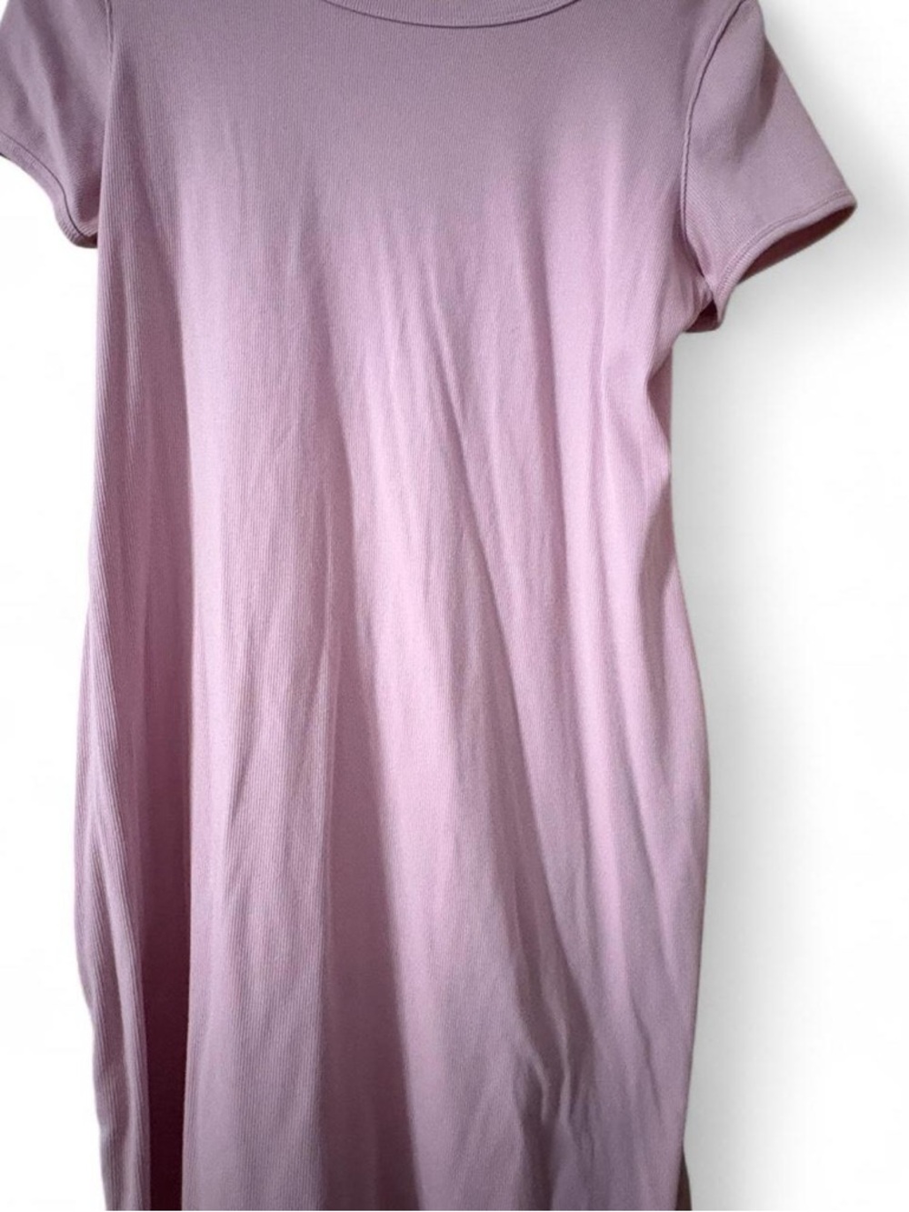 wild fable Light Lavender Ribbed Tee Dress